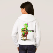 Kikker Guitar Kinder Hoodie Fun (Achterkant volledig)