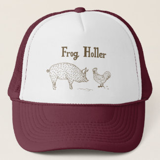 Kikker Holler Trucker Hat (varkensvlees en varkens Pet