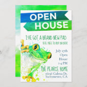 Kikker Housewarming Party Open House Kaart (Voorkant / Achterkant)