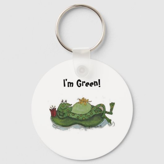 Kikker, ik ben groen! sleutelhanger (Voorkant)