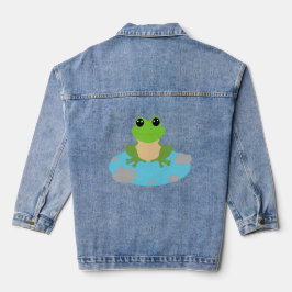 kikker in de vijver denim jacket