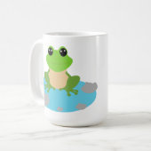 kikker in de vijver koffiemok (Voorkant links)