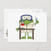 Kikker in het Laboratorium van de Wetenschap Briefkaart (Voorkant / Achterkant)