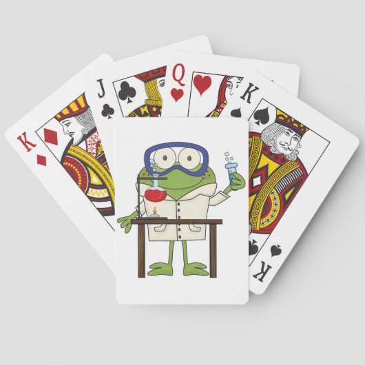 Kikker in het Laboratorium van de Wetenschap Pokerkaarten (Achterkant)
