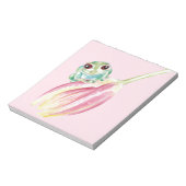 Kikker in roze notitieblok (Gedraaid)