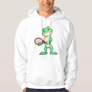 Kikker in Tennis met Tennis racket Hoodie