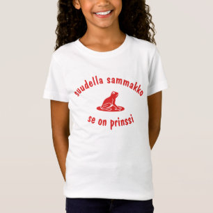 kikker is een prins in het Fins T-shirt