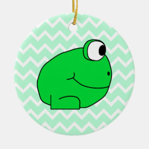 Kikker. Keramisch Ornament