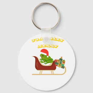 Kikker Kerst T-shirt Sleutelhanger