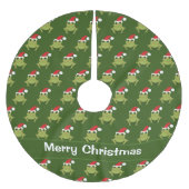 Kikker kerstmis met kerstmis kerstboom rok (Voorkant)