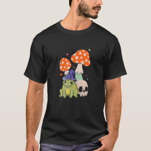 Kikker Kikker Katoen met paddenstoel en huid T-shirt