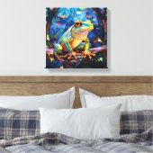 Kikker Kunst Canvas Kunst (Insitu (Slaapkamer))