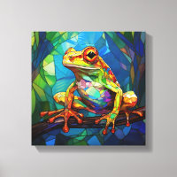 Kikker Kunst Canvas Kunst