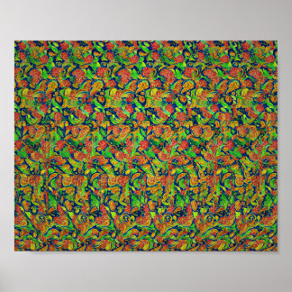 Kikker lezen - Verborgen 3D-afdrukken Poster