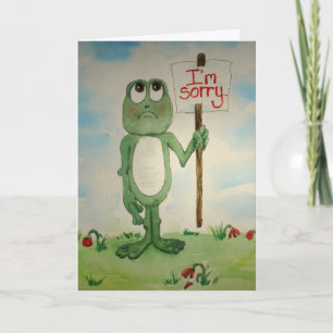 Kikker-linecard, sorry, vergeef me kaart