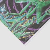 Kikker met acht armen tissuepapier (Detail)