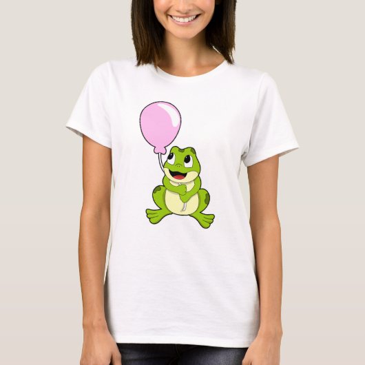Kikker met ballon t-shirt (Voorkant)