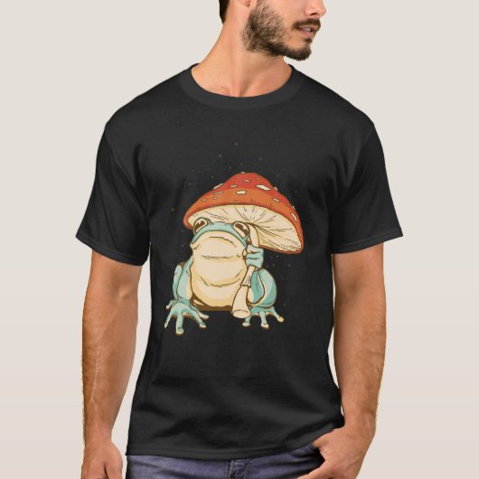 kikker met champignon-epilepsie t-shirt (Voorkant)