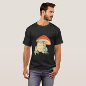 kikker met champignon-epilepsie t-shirt (Voorkant volledig)