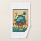 Kikker met champignonvormig ontwerp bad handdoek (Handdoek)