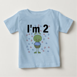 Kikker met cupcake 2e verjaardag Tshirts