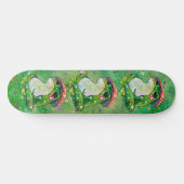 Kikker met de naam Clover Skateboard (Horizontaal)
