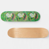 Kikker met de naam Clover Skateboard (Horizontaal)