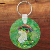 Kikker met de naam Clover Sleutelhanger (Voorkant)