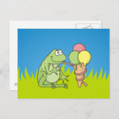 Kikker met Icecream Briefkaart (Voorkant / Achterkant)