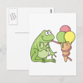 Kikker met Icecream Briefkaart (Voorkant / Achterkant)