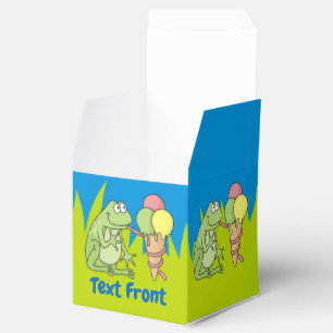Kikker met Icecream Favor Box Bedankdoosjes