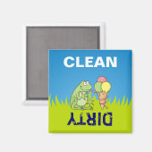 Kikker met Icecream Magneet (Voorkant / Achterkant)