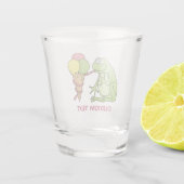 Kikker met Icecream Shot Glas (Achterkant)