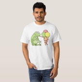 Kikker met Icecream T-shirt (Voorkant volledig)