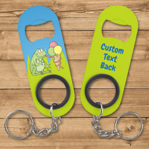 Kikker met Ijs Keychain Flesopener Mini Flessenopener