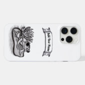 Kikker met Lotus Flower, voeg Jouw naam toe iPhone Hoesje (Achterkant horizontaal)