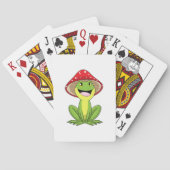 Kikker met paddenstoel pokerkaarten (Achterkant)