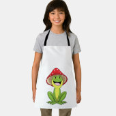 Kikker met paddenstoel schort (Insitu)