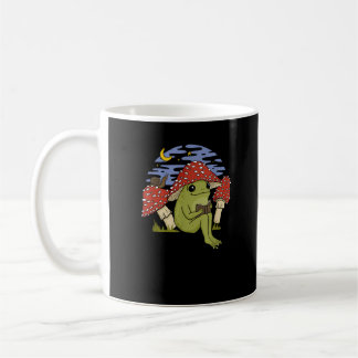 Kikker Met Paddenstoelen Hoed - Cottagecore Goblin Koffiemok