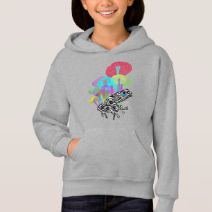 Kikker met paddenstoelen in Neon Stijl