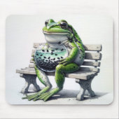 Kikker met polywogs in Fishbowl Muismat (Voorkant)