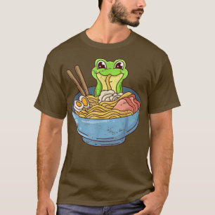 Kikker met ramen noedels Japan Food T-shirt