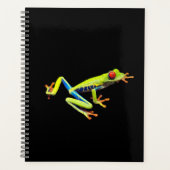 Kikker met rode, verven bomen planner (Voorkant)