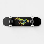 Kikker met rode, verven bomen skateboard (Horizontaal)