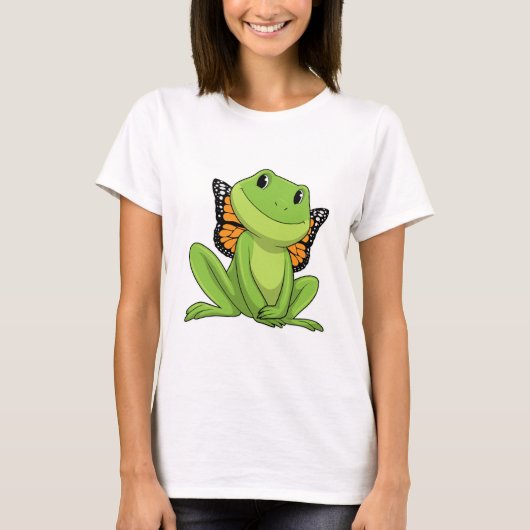 Kikker met vlinder t-shirt (Voorkant)