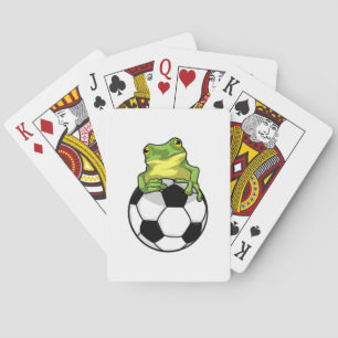 Kikker met Voetbal Pokerkaarten