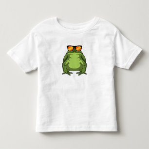 Kikker met zonnebril kinder shirts