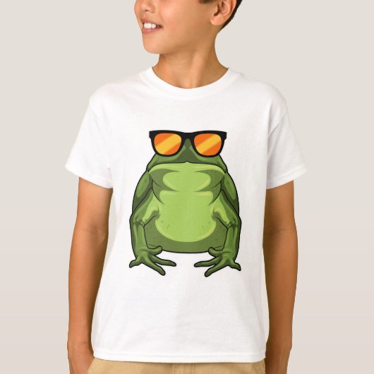 Kikker met zonnebril t-shirt (Voorkant)