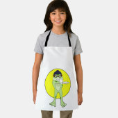 Kikker met zwembril schort (Insitu)