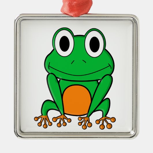 Kikker Metalen Ornament (Voorkant)